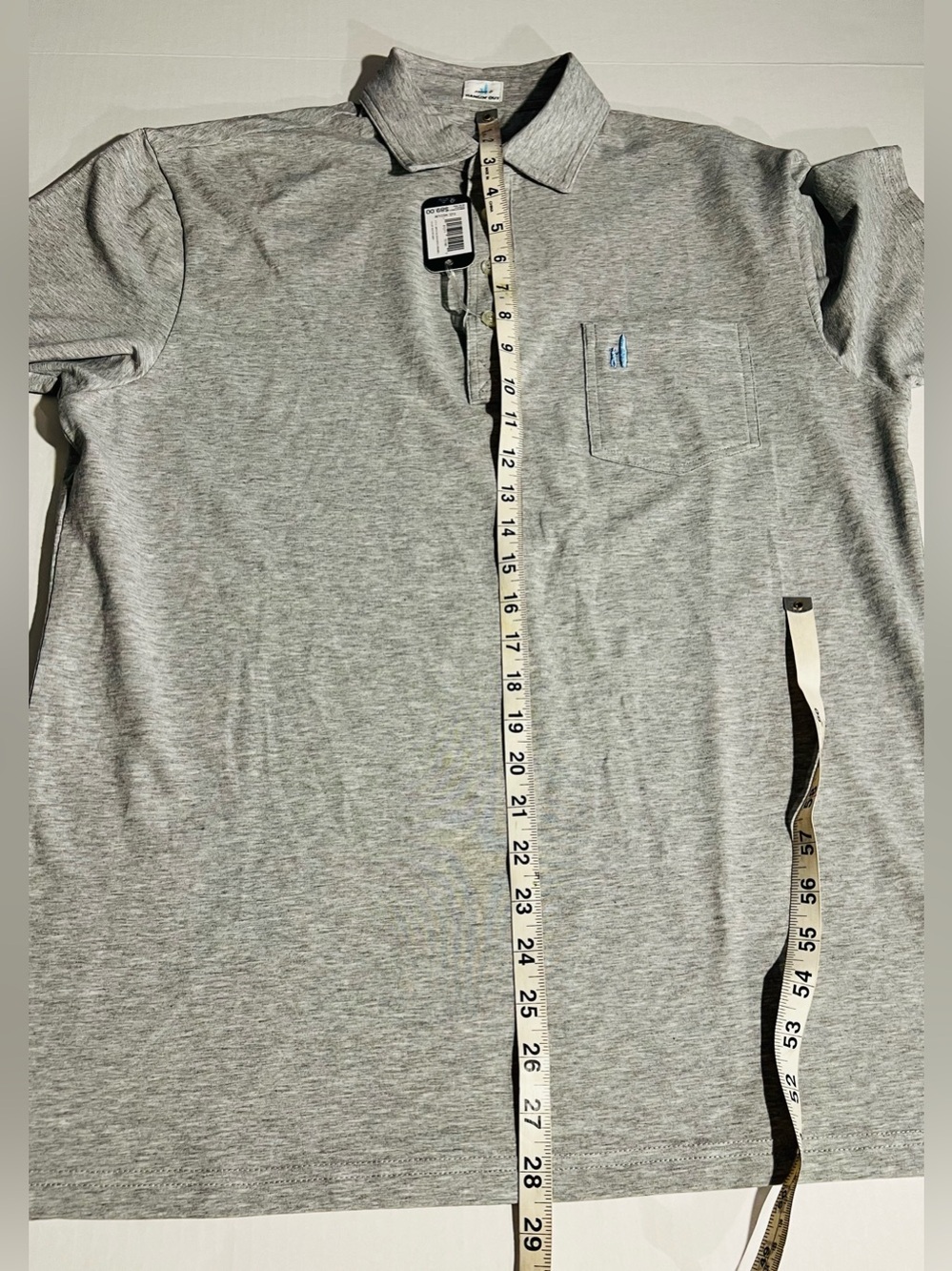 Johnnie O Hangin Out Men’s Polo Golf Surf Shirt Heather Gray Size Medium NWT - Picture 2 of 11